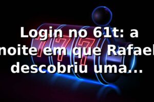 🎰 Login no 61t: a noite em que Rafael descobriu uma plataforma 61t sem complicação